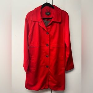 Lauren Ralph Lauren Trench Coat in Red